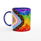 Aboriginal Artwork | Equality LGBTQIA Inclusive Pride Flag | Ceramic Mug