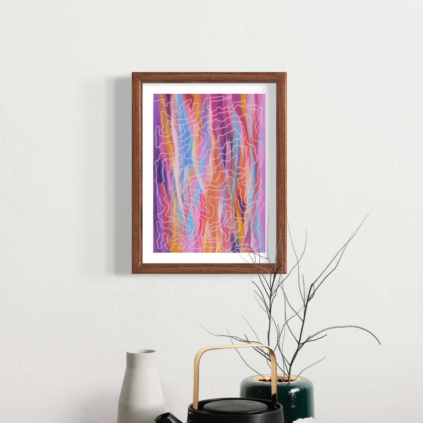 Aboriginal Art | Whispers of Renewal [The Scribbly Dance of Life] | Limited Release