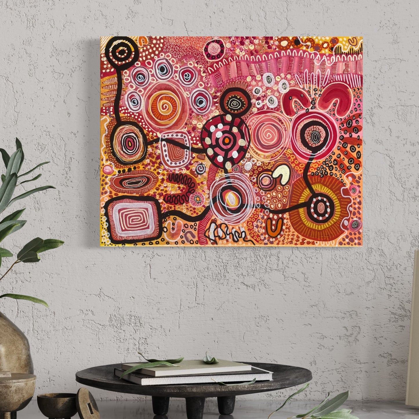 Aboriginal Art | Game of Love and Life | One-of-a-Kind Original Painting