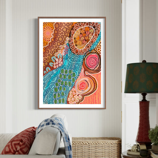 Aboriginal Art | Waterways | Art Print