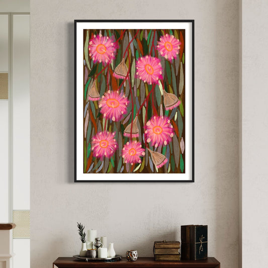 Aboriginal Art | Blossoming Gumnuts | Art Print