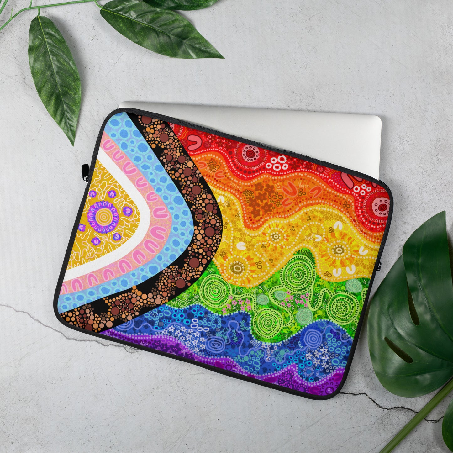 Aboriginal Pride Art | Inclusive Flag | Laptop Sleeve