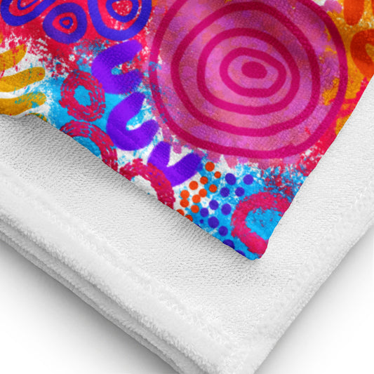 Aboriginal Art | Aboriginal Technicolour | Towel