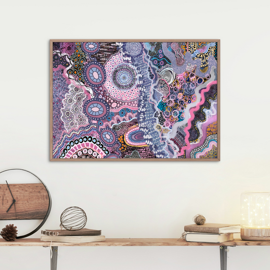 Aboriginal Art | Fairy Floss Skies | Limited Release