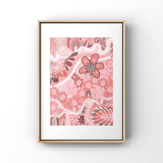 Aboriginal Art | Walking in Nature: Pink Edition | Limited Release