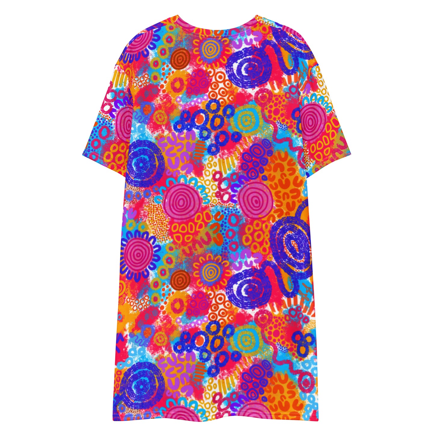 Aboriginal Art | Technicolour | T-shirt Dress