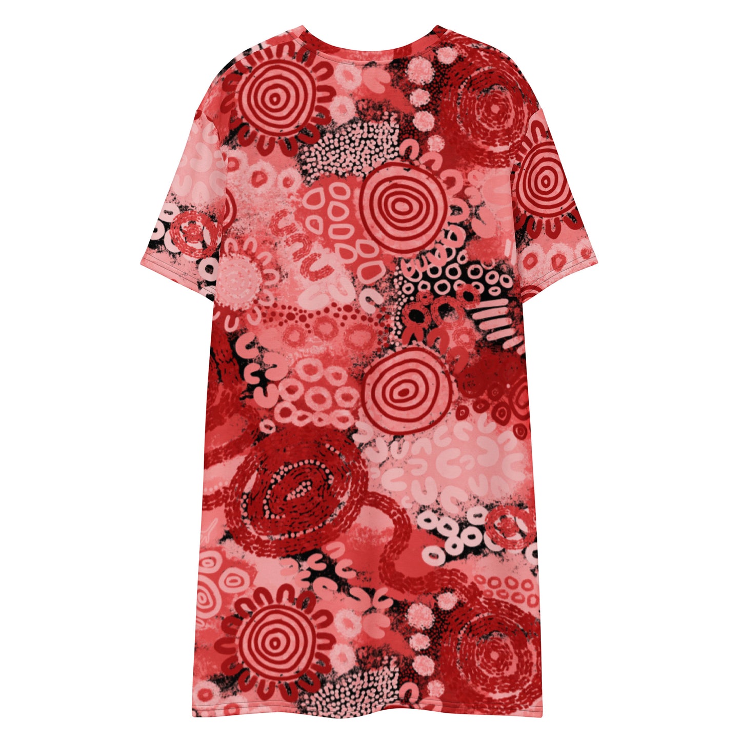 Aboriginal Art Print | Red Ochre | T-shirt Dress