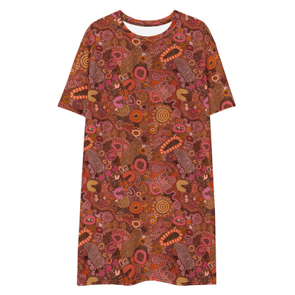 Aboriginal Art Print | Feminine Dream | T-shirt Dress