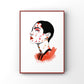 Inclusive Art | Speckled Red | Art Print