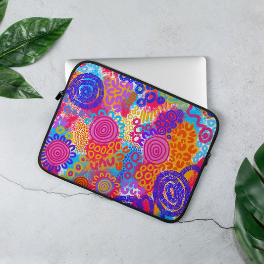 Aboriginal Art | Technicolour | Laptop Sleeve