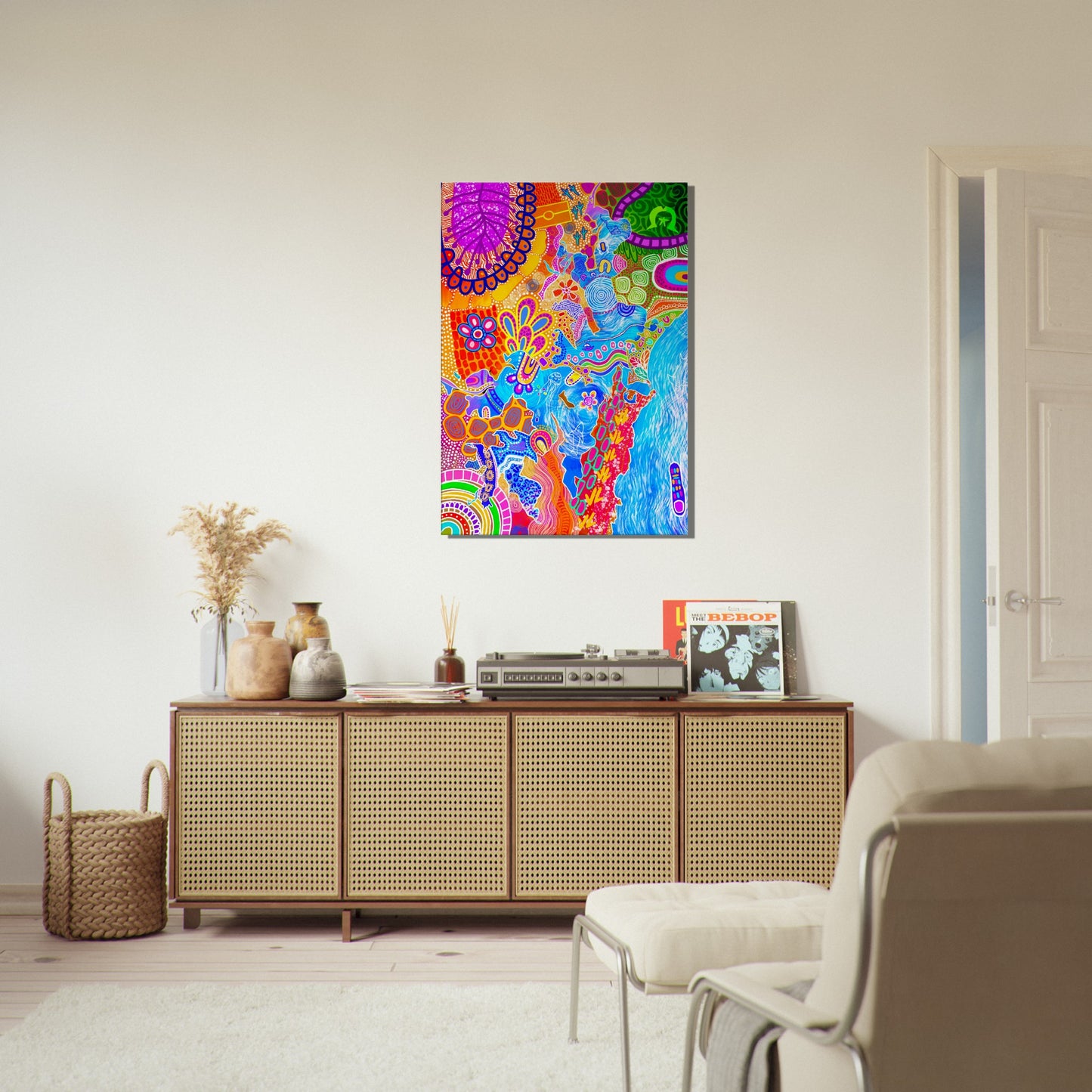 Aboriginal Art | Lake Macquarie | Print to Canvas | Limited Release
