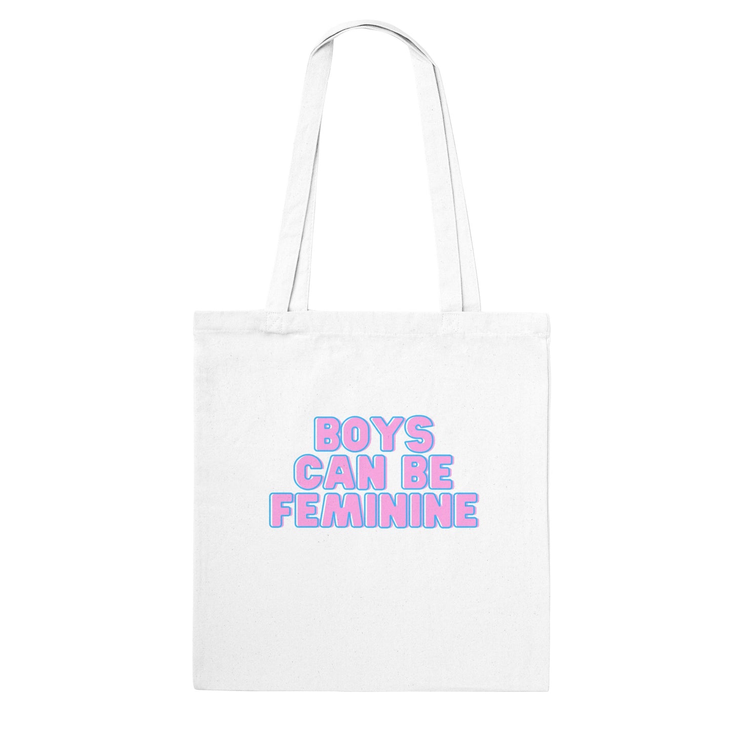 LGBTQIA+ Art | Boys Can Be Feminine | Eco Classic Tote Bag