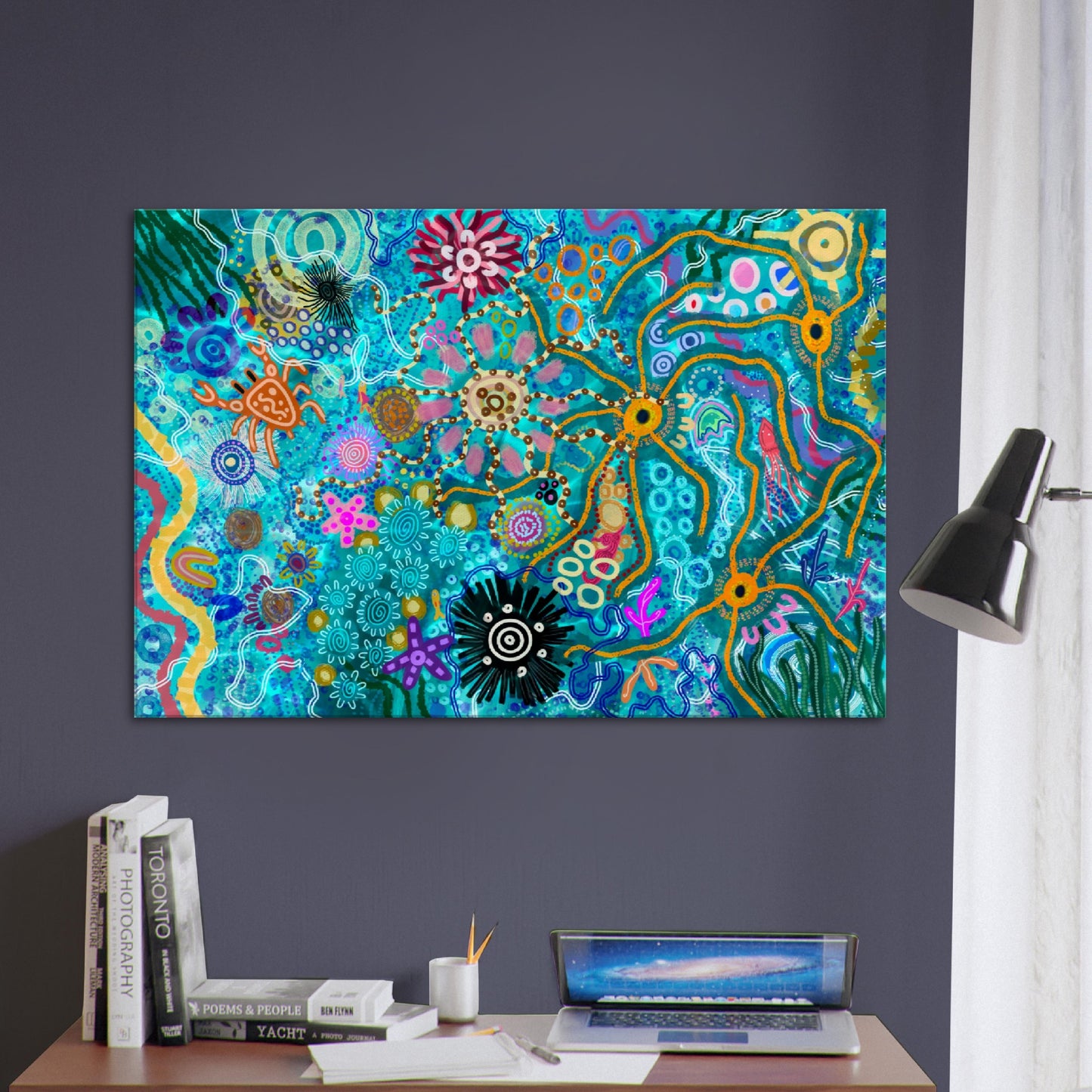 Aboriginal Art | Rockpool | Print to Canvas | Limited Release