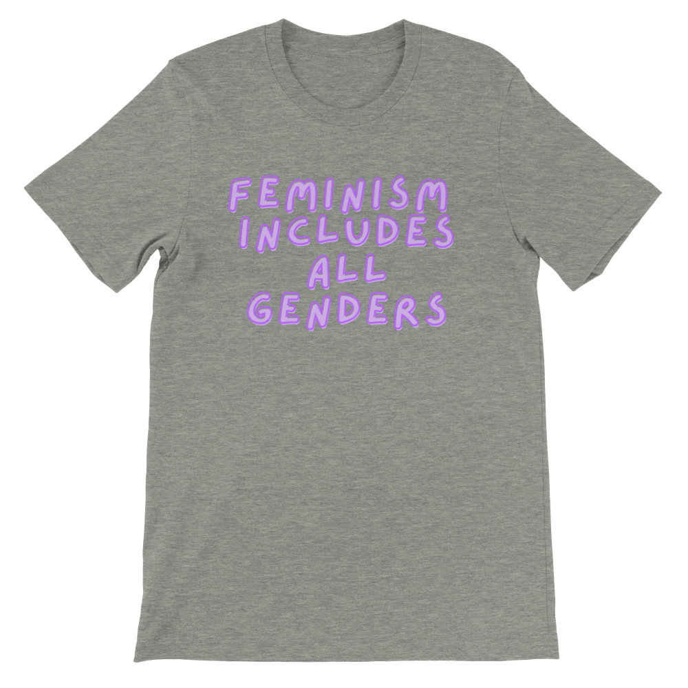 LGBTQIA+ Art | Feminism Includes all Genders | Premium Unisex Crewneck T-shirt