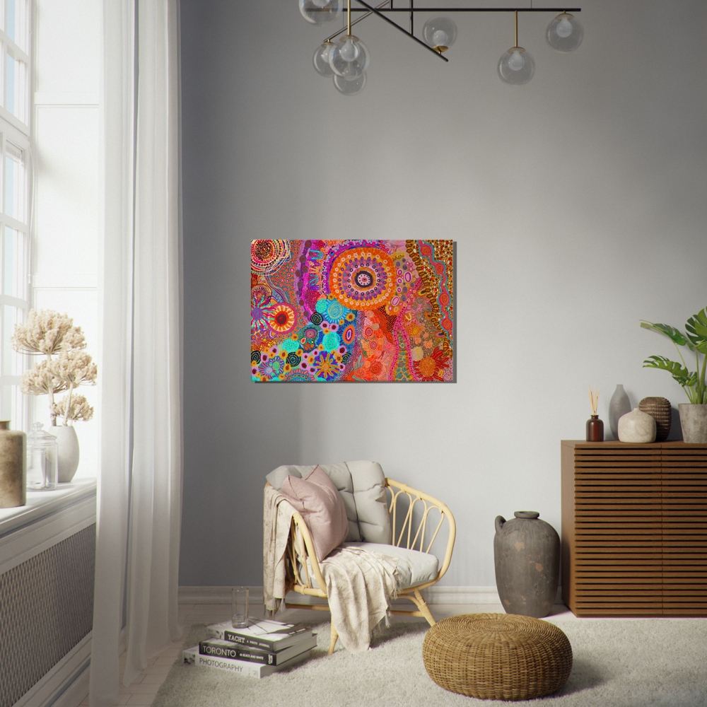 Aboriginal Art | Catching Sunshine | Print to Canvas | Limited Release