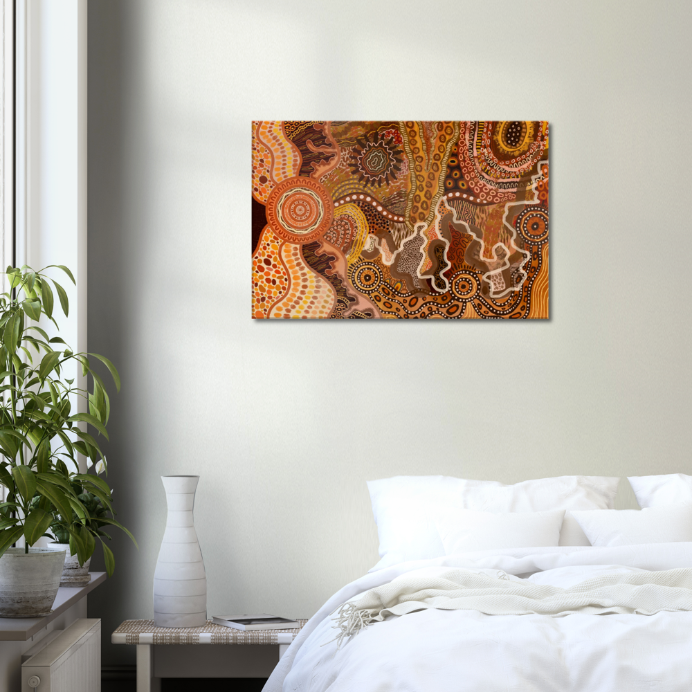 Aboriginal Art | The Climb | Print to Canvas | Limited Release