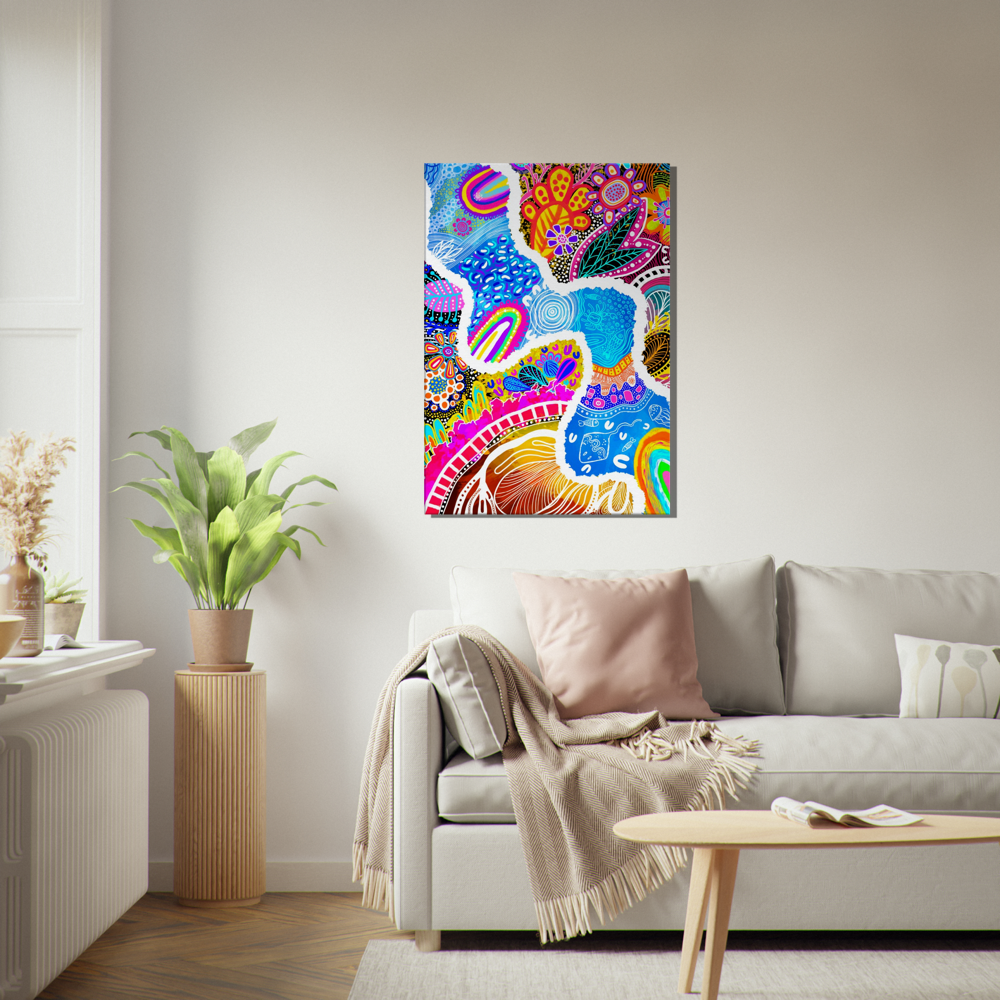 Aboriginal Art | Great Barrier Reef | Print to Canvas | Limited Release