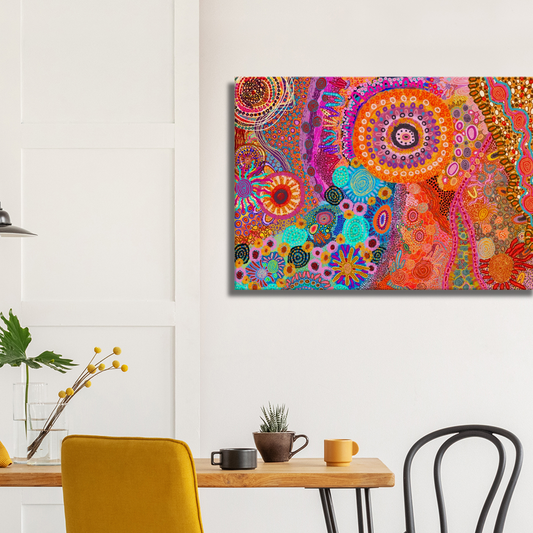 Aboriginal Art | Catching Sunshine | Print to Canvas | Limited Release