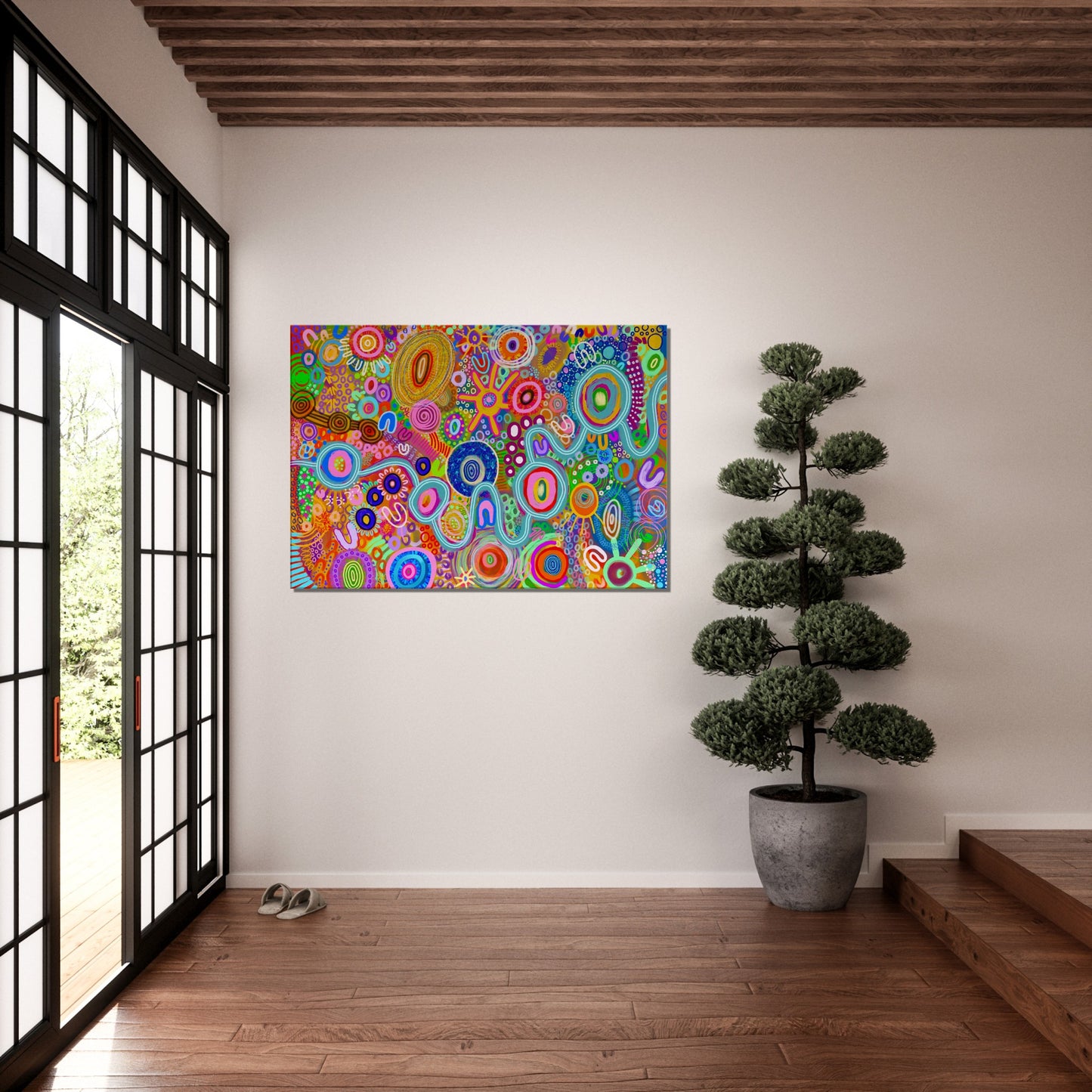 Aboriginal Art | World Pride: Love is Love | Print to Canvas | Limited Release