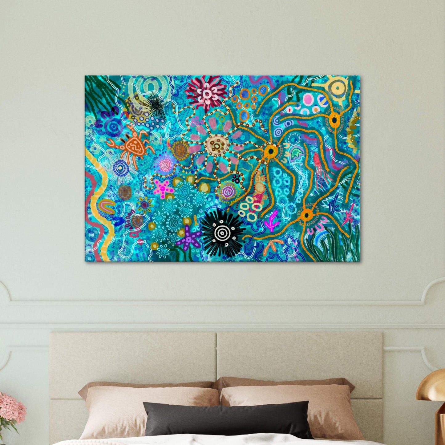 Aboriginal Art | Rockpool | Print to Canvas | Limited Release