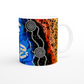 Aboriginal Art Print | Swimming in the River | Ceramic 11oz Mug