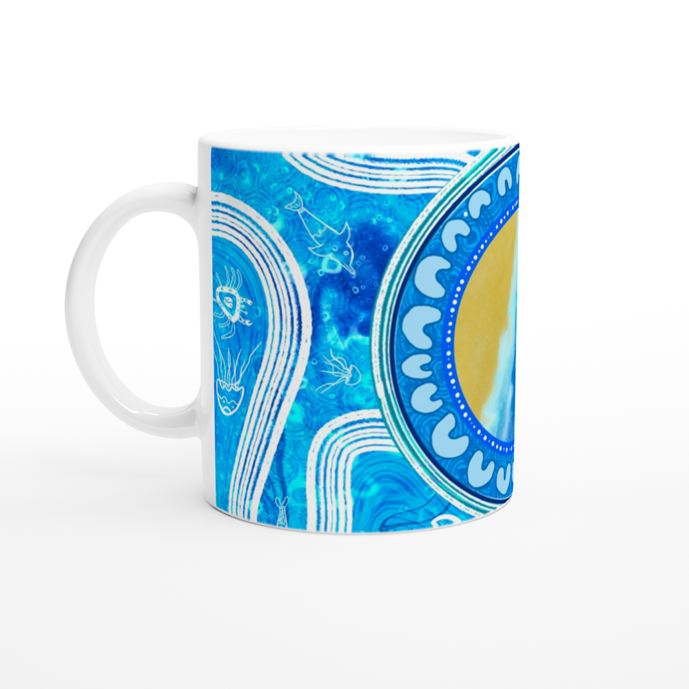 Aboriginal Art | Waters of Birpai | Ceramic 11oz Mug