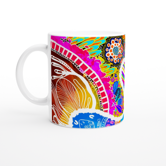 Aboriginal Art Print | The Great Barrier Reef | Ceramic 11oz Mug